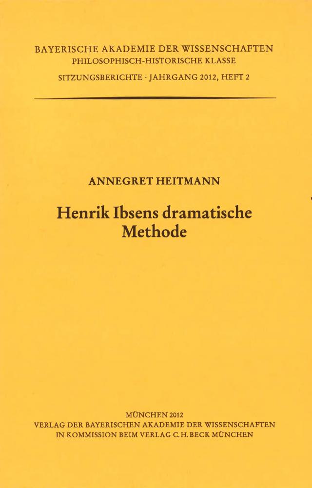 Henrik Ibsens dramatische Methode