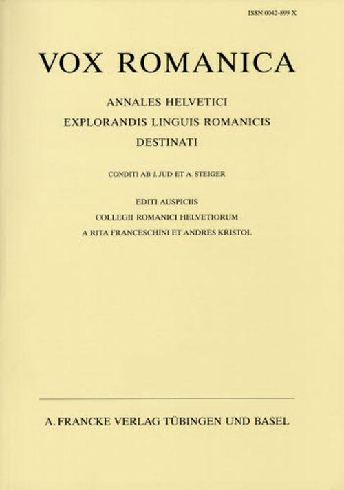 Vox Romanica 61 (2002)