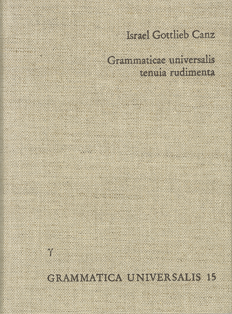 Grammaticae universalis tenuia rudimenta