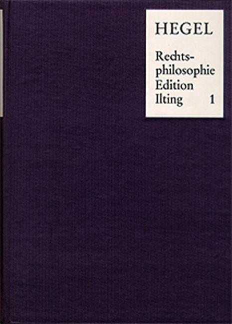Vorlesungen über Rechtsphilosophie 1818-1831 / 4 Bände