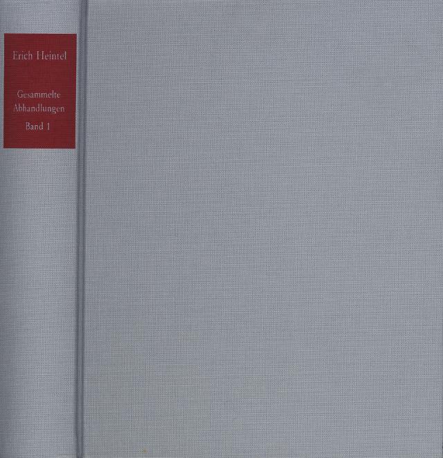 Erich Heintel: Gesammelte Abhandlungen / 9 Bände. 1988-2001