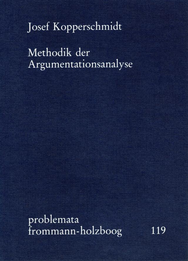 Methodik der Argumentationsanalyse