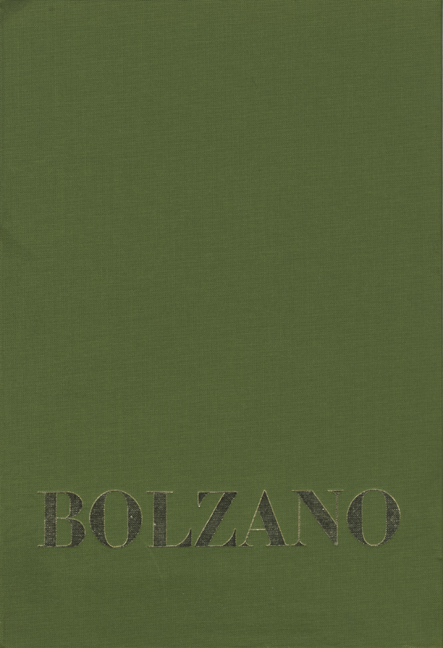 Bernard Bolzano Gesamtausgabe / Reihe IV: Dokumente. Band 1,1: Bildnisse Bolzanos