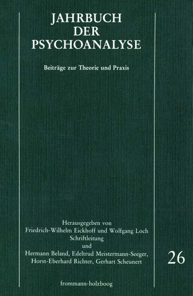 Jahrbuch der Psychoanalyse / Band 26