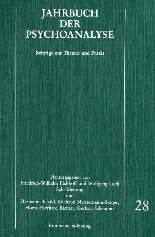 Jahrbuch der Psychoanalyse / Band 28