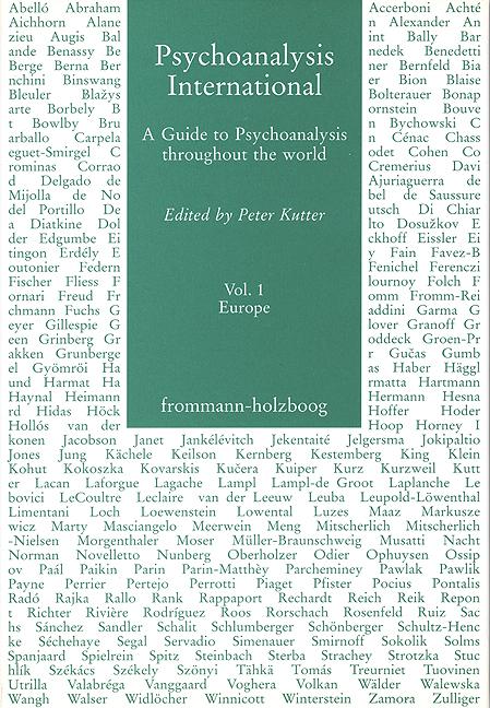 Psychoanalysis International / Volume 1: Europe