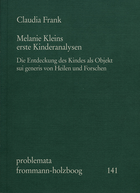 Melanie Kleins erste Kinderanalysen