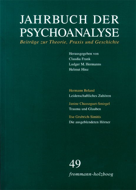 Jahrbuch der Psychoanalyse / Band 49