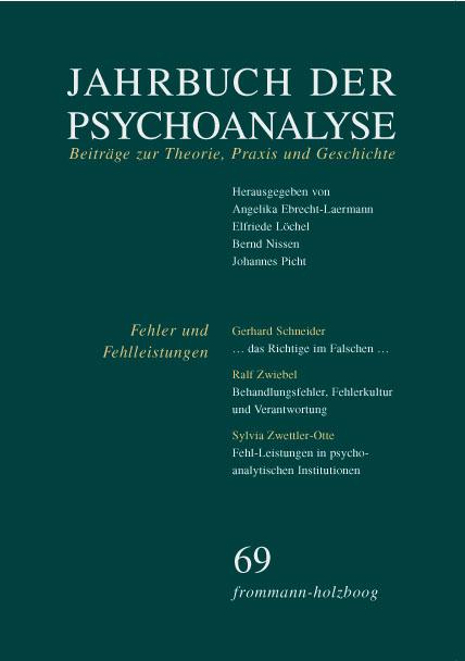 Jahrbuch der Psychoanalyse / Band 69: Fehler und Fehlleistungen