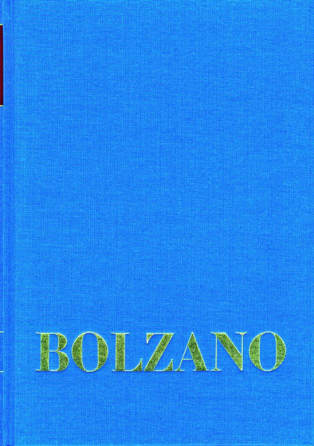 Bernard Bolzano Gesamtausgabe / Band I,20: Vermischte Schriften 1845–1847