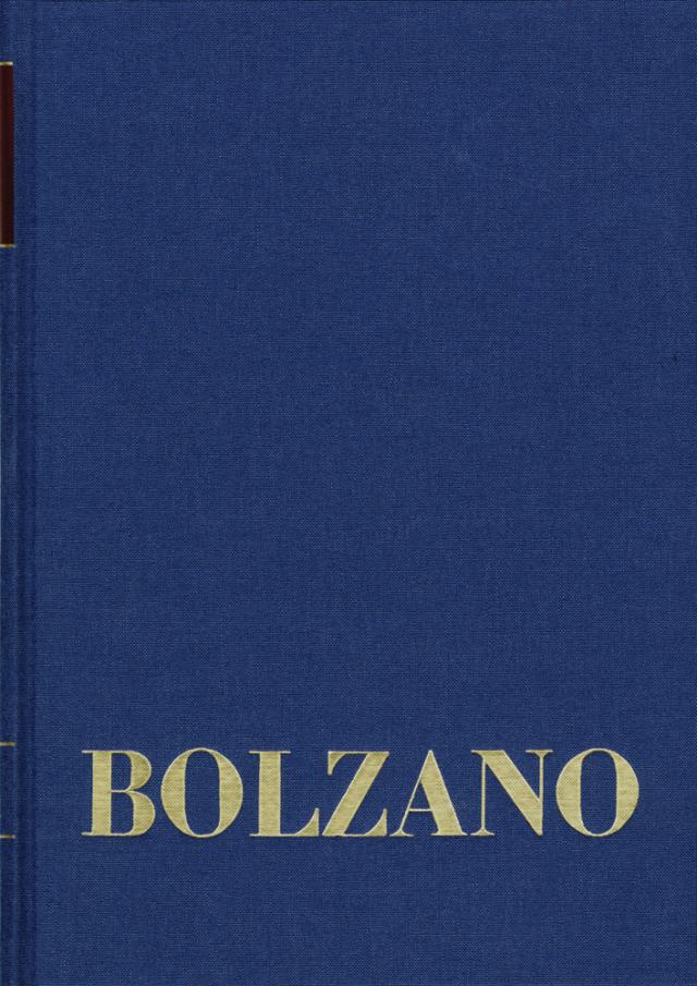 Bernard Bolzano Gesamtausgabe / Reihe II: Nachlaß. A. Nachgelassene Schriften. Band 13: Ästhetische Schriften