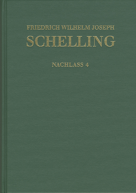 Friedrich Wilhelm Joseph Schelling: Historisch-kritische Ausgabe / Reihe II: Nachlaß. Band 4: Frühe theologische Arbeiten 1792–1793