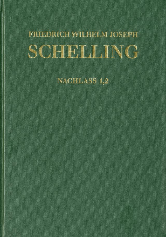 Friedrich Wilhelm Joseph Schelling: Historisch-kritische Ausgabe / Reihe II: Nachlaß. Band 1,2: Kommentar zum Buch 'Hiob' (1790-1793)