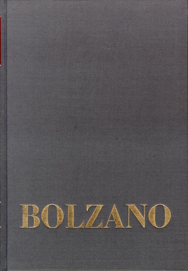 Bernard Bolzano Gesamtausgabe / Einleitungsbände. Band E 3: Bernard Bolzanos System der Philosophie