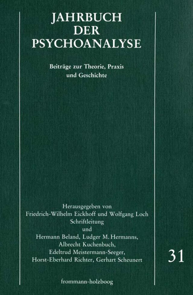 Jahrbuch der Psychoanalyse / Band 31