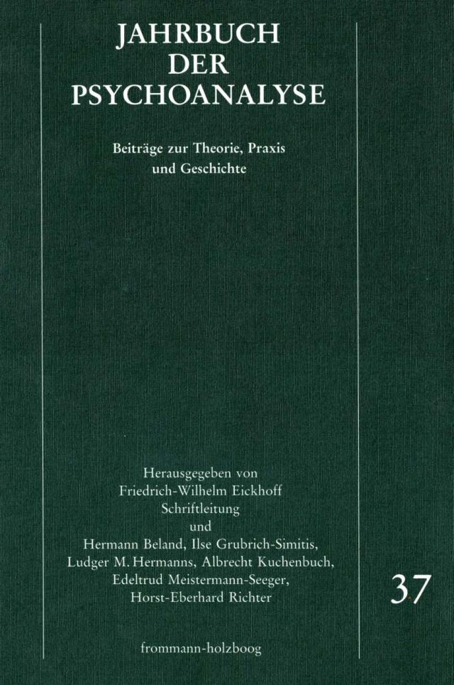 Jahrbuch der Psychoanalyse / Band 37