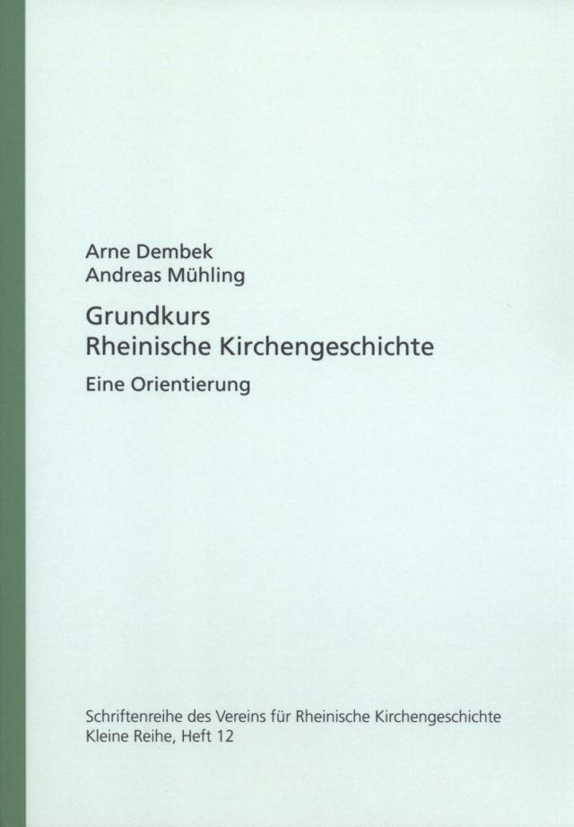 Grundkurs Rheinische Kirchengeschichte