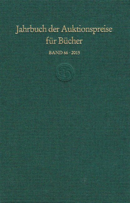 Jahrbuch der Auktionspreise für Bücher, Handschriften und Autographen (Buch)