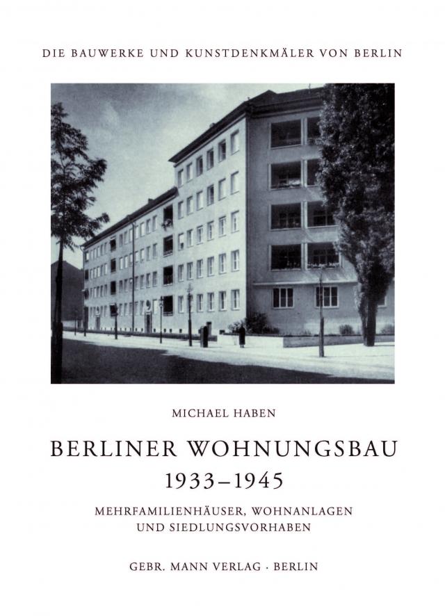 Berliner Wohnungsbau 1933–1945