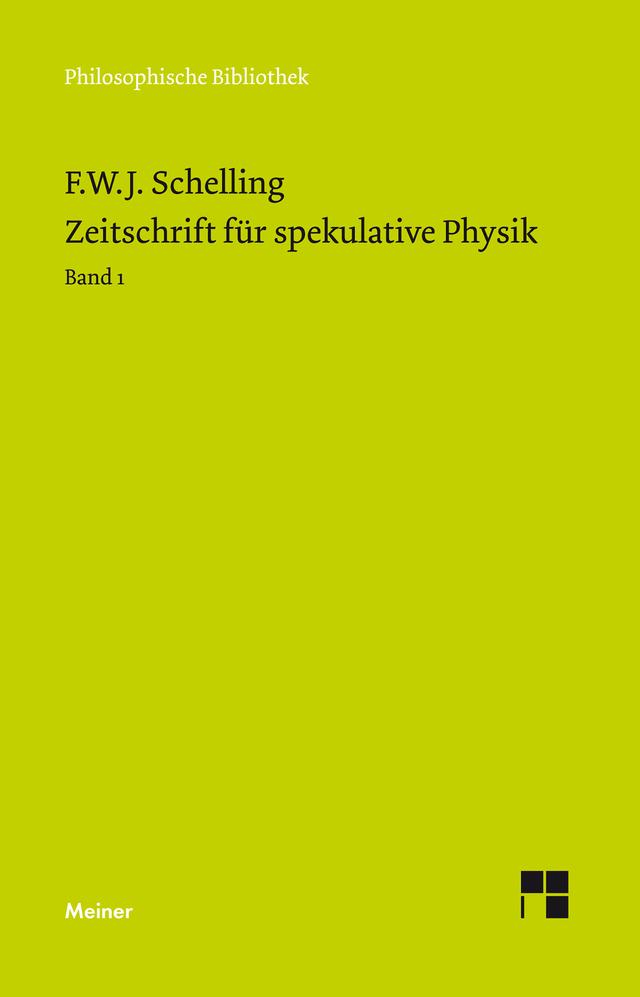 Zeitschrift für spekulative Physik. Band 1