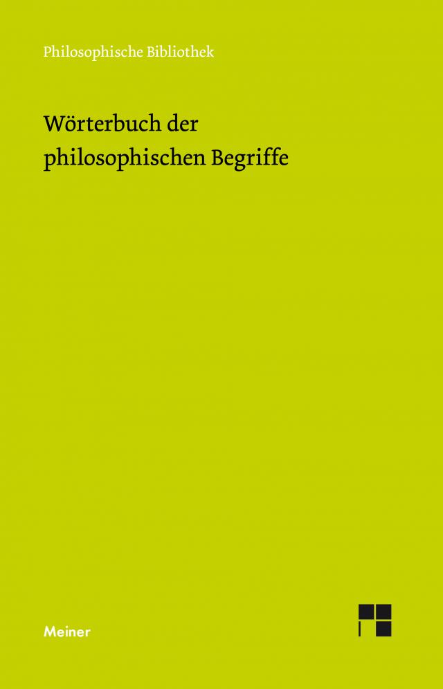Wörterbuch der philosophischen Begriffe