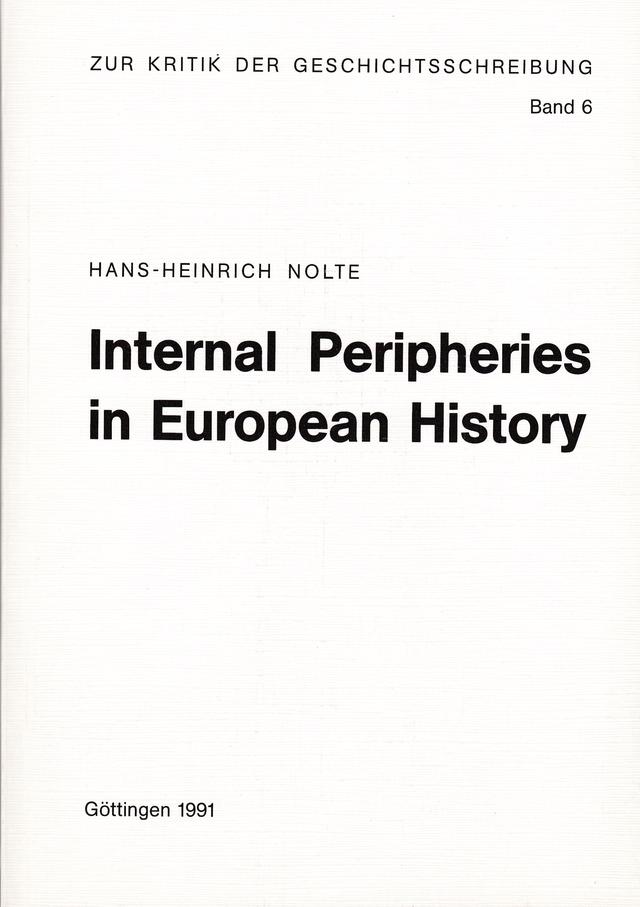 Internal Peripheries in European History