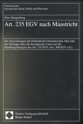 Artikel 235 EGV nach Maastricht