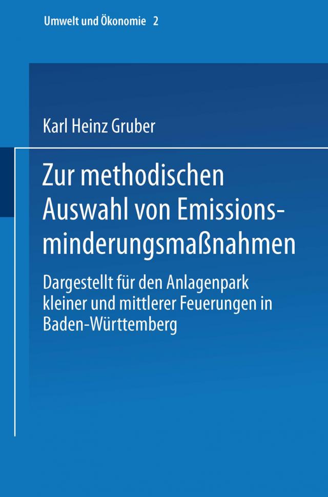 Zur methodischen Auswahl von Emissionsminderungsmaßnahmen