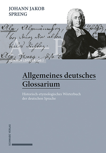 Johann Jakob Spreng, Allgemeines deutsches Glossarium