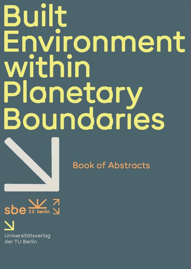 sbe22 berlin – Built environment within planetary boundaries