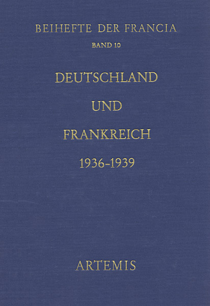 Deutschland und Frankreich 1936-1939