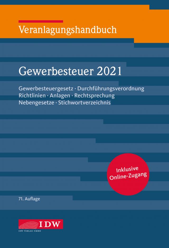 Veranlagungshandbuch Gewerbesteuer 2021, 71.A.