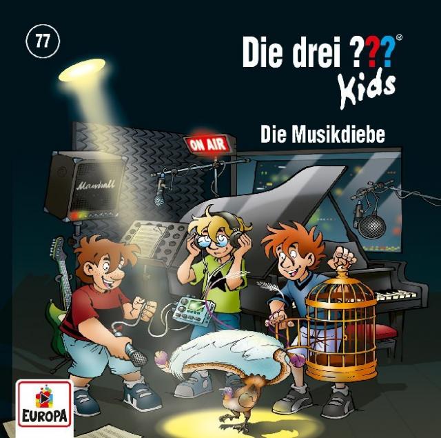 Die drei ??? Kids - Die Musikdiebe. Tl.77, 1 Audio-CD