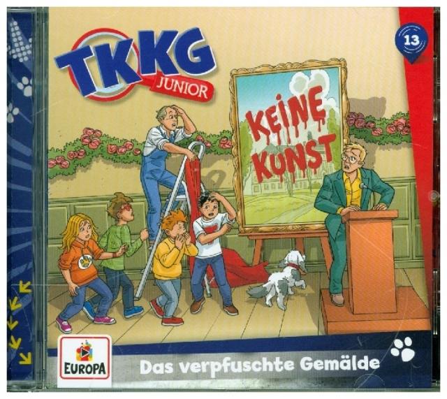 TKKG Junior - Das verpfuschte Gemälde. Tl.13, 1 Audio-CD