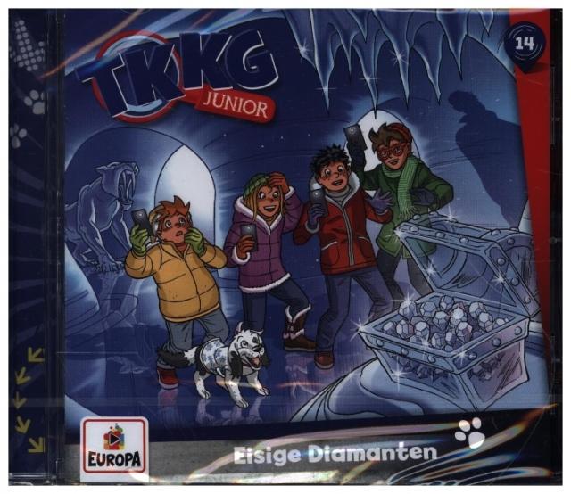 TKKG Junior - 014/Eisige Diamanten. Tl.14, 1 Audio-CD