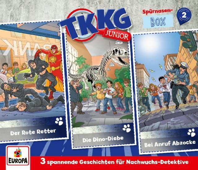 TKKG Junior 3er Box - Spürnasen-Box. Box.2, 3 Audio-CD, 3 Audio-CD