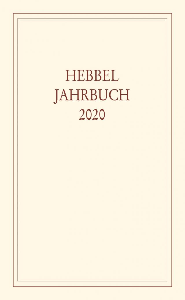 Hebbel-Jahrbuch 2020