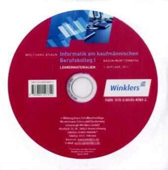 Informatik für das kaufmännische Berufskolleg I, Ausgabe für Baden-Württemberg, CD-ROM, CD-ROM