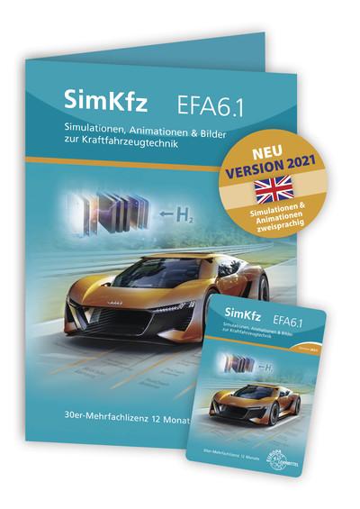 SimKfz EFA6.1 - Version 2021 - 30er-Mehrfachlizenz - Freischaltcode auf Keycard