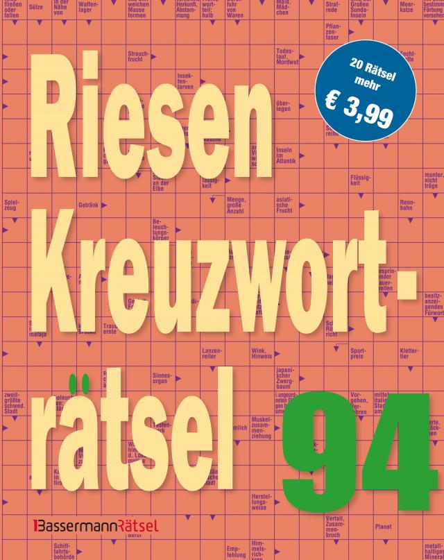 Riesen-Kreuzworträtsel 94 (5 Exemplare à 3,99 €)