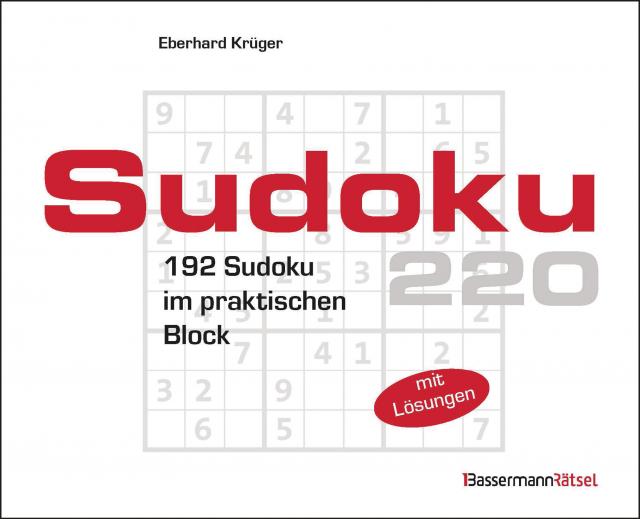 Sudokublock 220 (5 Exemplare à 2,99 €)