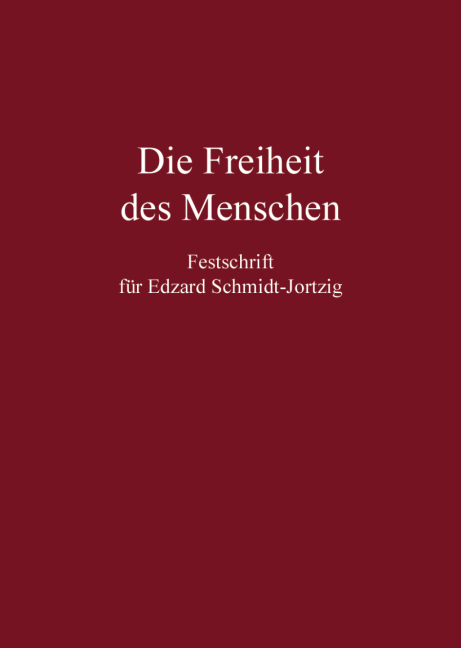 Festschrift für Edzard Schmidt-Jortzig