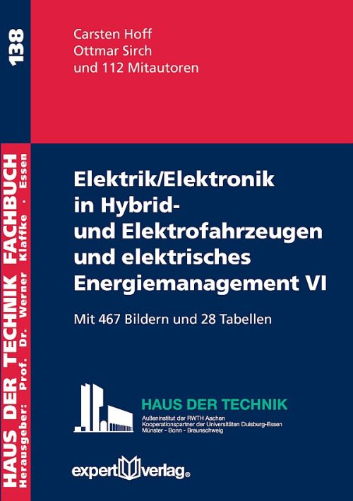 Elektrik/Elektronik in Hybrid- und Elektrofahrzeugen und elektrisches Energiemanagement VI