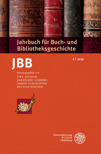 Jahrbuch für Buch- und Bibliotheksgeschichte 4 2019