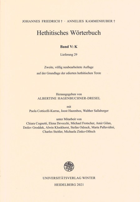 Hethitisches Wörterbuch / K