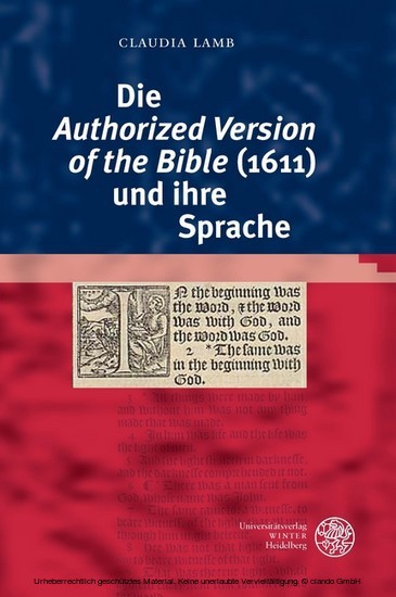 Die 'Authorized Version of the Bible' (1611) und ihre Sprache