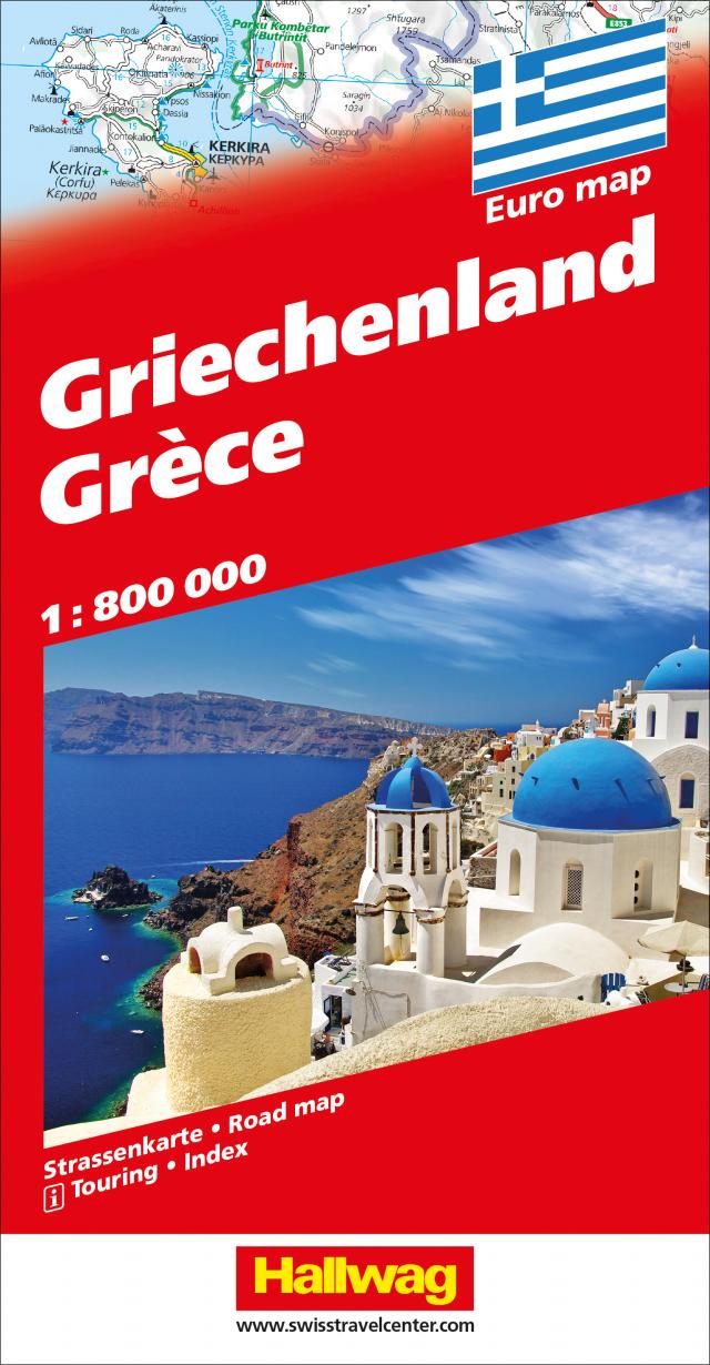 Griechenland Strassenkarte 1:800 000