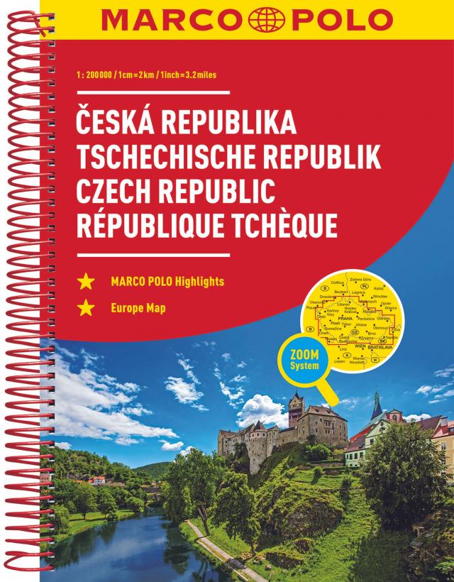 MARCO POLO Reiseatlas Tschechische Republik 1:200.000. Ceska Republika / Czech Republic / République Tchèque