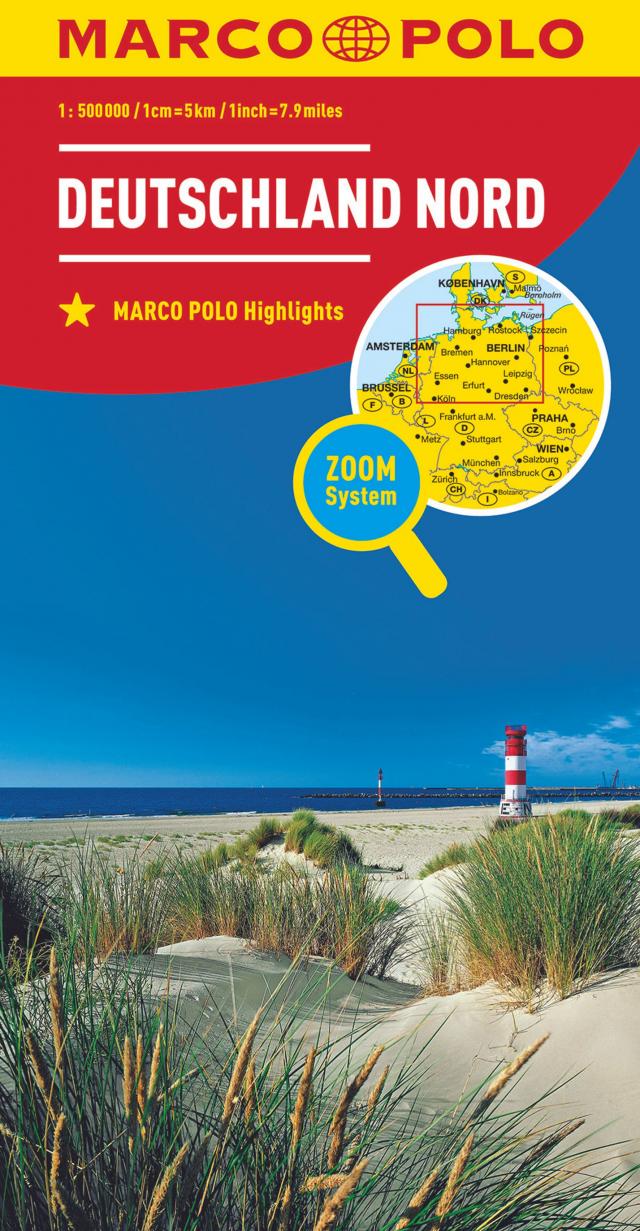 MARCO POLO Regionalkarte Deutschland Nord 1:500.000