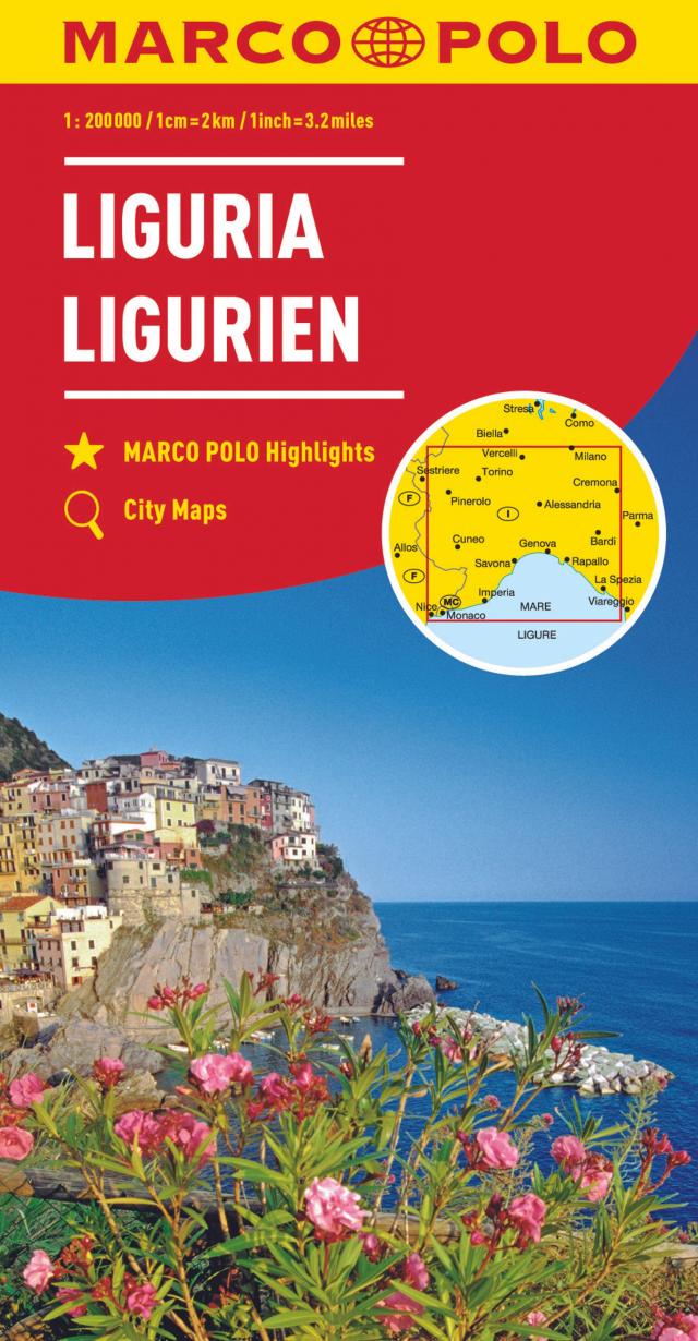 MARCO POLO Karte Ligurien 1:200 000